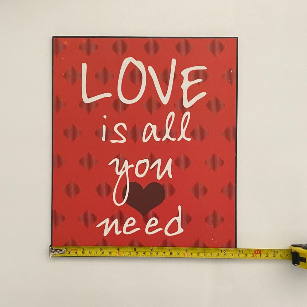 "Love is all you‎ need" Wall Art - Picture 3 of 4